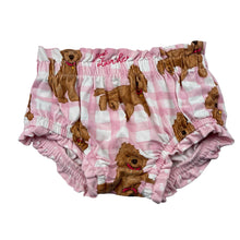 Load image into Gallery viewer, Girls Peter Alexander, bloomers / nappy cover, dogs, wash fade, FUC, size 0,  