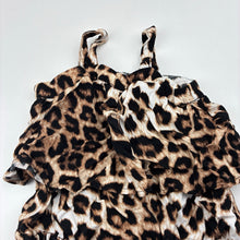 Load image into Gallery viewer, Girls Bardot Junior, viscose leopard print summer romper, EUC, size 000,  