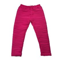 Load image into Gallery viewer, Girls La Sienna Couture, pink textured leggings, elasticated, Inside leg: 30cm, FUC, size 2,  