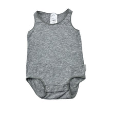 Load image into Gallery viewer, Unisex Bonds, grey stretchy singletsuit romper, EUC, size 000,  