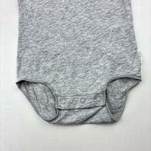 Load image into Gallery viewer, Unisex Bonds, grey stretchy singletsuit romper, EUC, size 000,  