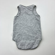 Load image into Gallery viewer, Unisex Bonds, grey stretchy singletsuit romper, EUC, size 000,  