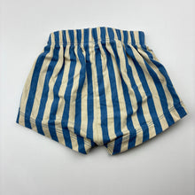 Load image into Gallery viewer, Unisex Bonds, striped stretchy shorts, elasticated, EUC, size 000,  