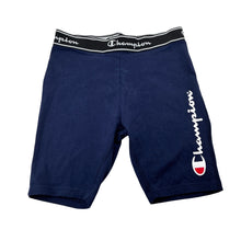 Load image into Gallery viewer, Girls Champion, Authentic navy stretchy sports / activewear shorts, EUC, size 14,  