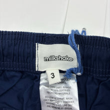 Load image into Gallery viewer, Boys Milkshake, navy lightweight cotton shorts, elasticasted, NEW, size 3,  