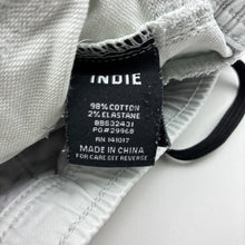 Load image into Gallery viewer, Boys Indie, knit denim shorts, elasticated, light marks front left cuff, FUC, size 12,  