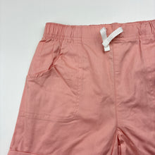 Load image into Gallery viewer, Girls Pekkle, pink lightweight cotton shorts, elasticated, EUC, size 7,  