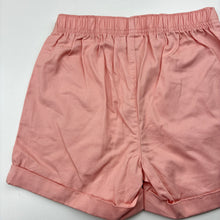 Load image into Gallery viewer, Girls Pekkle, pink lightweight cotton shorts, elasticated, EUC, size 7,  