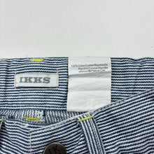 Load image into Gallery viewer, Boys IKKS, striped denim shorts, adjustable, GUC, size 3,  
