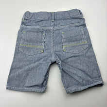 Load image into Gallery viewer, Boys IKKS, striped denim shorts, adjustable, GUC, size 3,  