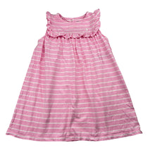 Load image into Gallery viewer, Girls Ralph Lauren, pink &amp; white stripe cotton dress, light marks, FUC, size 2, L: 48cm
