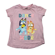 Load image into Gallery viewer, Girls Bluey, pink cotton tee / top, GUC, size 4,  