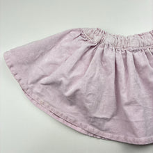 Load image into Gallery viewer, Girls Seed, pink stretch corduroy skirt, elasticated, FUC, size 2,  