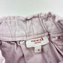 Load image into Gallery viewer, Girls Seed, pink stretch corduroy skirt, elasticated, FUC, size 2,  