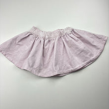 Load image into Gallery viewer, Girls Seed, pink stretch corduroy skirt, elasticated, FUC, size 2,  