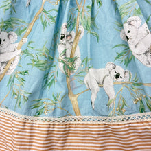 Load image into Gallery viewer, Girls Rudi Patootie, hand made cotton dress, koalas, light mark lower front, FUC, size 2, L: 53cm