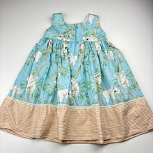 Load image into Gallery viewer, Girls Rudi Patootie, hand made cotton dress, koalas, light mark lower front, FUC, size 2, L: 53cm