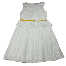 Load image into Gallery viewer, Girls Origami, lined floral lace party / formal dress, GUC, size 16, L: 76cm