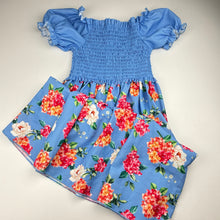 Load image into Gallery viewer, Girls Ollie's Place, lightweight floral dress, *catch front right sleeve*, FUC, size 7, L: 75cm
