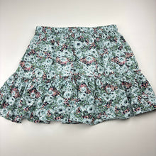 Load image into Gallery viewer, Girls DECJUBA KIDS, lightweight floral viscose skirt, elasticated, L: 32cm at front, EUC, size 8,  