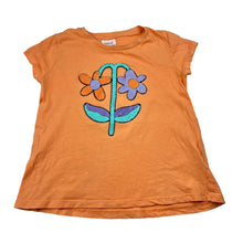Load image into Gallery viewer, Girls Seed, cotton tee / top, flowers, marks on front, FUC, size 6,  