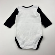 Load image into Gallery viewer, Unisex NRL Supporter, Penrith Panthers cotton bodysuit / romper, EUC, size 000,  