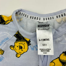 Load image into Gallery viewer, Unisex Bonds, Disney Winnie the Pooh zip wondersuit / zippy / romper, GUC, size 0,  