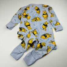 Load image into Gallery viewer, Unisex Bonds, Disney Winnie the Pooh zip wondersuit / zippy / romper, GUC, size 0,  