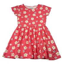 Load image into Gallery viewer, Girls IDENTIC Nature, floral cotton dress, GUC, size 5, L: 55cm