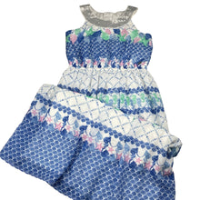 Load image into Gallery viewer, Girls Tutus &amp; Tambourines, lined lightweight maxi dress, mermaids, GUC, size 8, L: 95cm