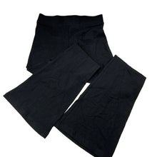 Load image into Gallery viewer, Girls Anko, black flared leggings / pants, elasticated, Inside leg: 63cm, GUC, size 10,  