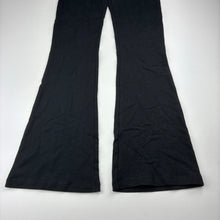 Load image into Gallery viewer, Girls Anko, black flared leggings / pants, elasticated, Inside leg: 63cm, GUC, size 10,  