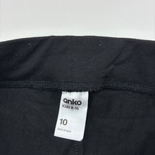 Load image into Gallery viewer, Girls Anko, black flared leggings / pants, elasticated, Inside leg: 63cm, GUC, size 10,  