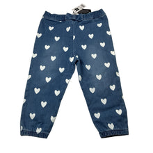 Load image into Gallery viewer, Girls DUNNES STORES, stretch knit denim pants, elasticated, Inside leg: 27.5cm, NEW, size 2,  