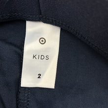 Load image into Gallery viewer, Girls Target, navy stretchy pants, elasticated, Inside leg: 32.5cm, EUC, size 2,  