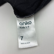 Load image into Gallery viewer, Girls Anko, black cotton tee / top, EUC, size 7,  