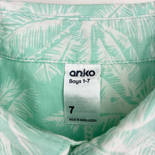 Load image into Gallery viewer, Boys Anko, cotton short sleeve shirt, small mark on back, FUC, size 7,  