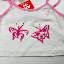 Load image into Gallery viewer, Girls STEMPER, cropped cotton top, butterflies, NEW, size 4,  