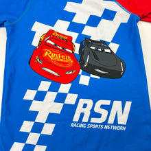 Load image into Gallery viewer, Boys Disney, Cars, short sleeve rashie / swim top, GUC, size 6,  