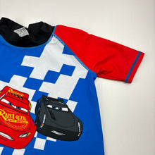 Load image into Gallery viewer, Boys Disney, Cars, short sleeve rashie / swim top, GUC, size 6,  