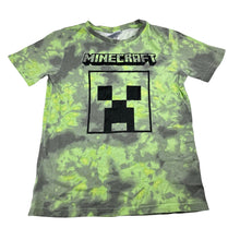 Load image into Gallery viewer, Boys Mojang, Minecraft cotton tee / top, wash fade, FUC, size 6,  