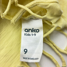 Load image into Gallery viewer, Girls Anko, fringed cotton tee / top, FUC, size 9,  