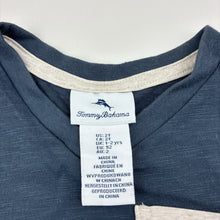 Load image into Gallery viewer, Boys Tommy Bahama, blue v-neck tee / top, EUC, size 2,  
