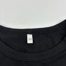 Load image into Gallery viewer, Girls black, stretchy tee / top, GUC, size 5-6,  