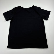 Load image into Gallery viewer, Girls black, stretchy tee / top, GUC, size 5-6,  
