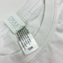 Load image into Gallery viewer, Girls RAMO, white cotton tee / top, EUC, size 10,  