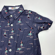 Load image into Gallery viewer, Boys Doudou, lightweight short sleeve shirt, armpit to armpit: 30cm, EUC, size 3-4,  