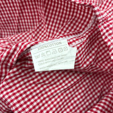 Load image into Gallery viewer, Boys HOPSCOTCH, red gingham cotton long sleeve shirt, EUC, size 2,  
