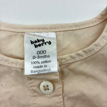 Load image into Gallery viewer, Unisex Baby Berry, cotton romper, EUC, size 000,  