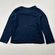Load image into Gallery viewer, Unisex H&amp;M, navy stretchy long sleeve tee / top, EUC, size 2,  